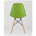 миниатюра Стул DSW зеленый, литой полипропилен, стальной каркас, массив бука, 4 шт. №6