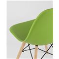 миниатюра Стул DSW зеленый, литой полипропилен, стальной каркас, массив бука, 4 шт. №7