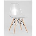 миниатюра Стул DSW прозрачный, полипропилен, сталь, натуральный массив бука №2