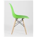 миниатюра Стул DSW светло-зеленый, литой полипропилен, стальной каркас, массив бука №2