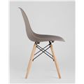 миниатюра Стул DSW темно-серый, литой полипропилен, стальной каркас, массив бука №3