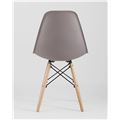 миниатюра Стул DSW темно-серый, литой полипропилен, стальной каркас, массив бука, x4 №5