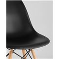 миниатюра Стул DSW черный, литой полипропилен, стальной каркас, массив бука №9