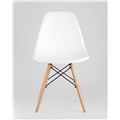 миниатюра Стул Eames DSW белый пластиковый, ножки массив бука №2