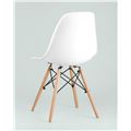 миниатюра Стул Eames DSW белый пластиковый, ножки массив бука №6