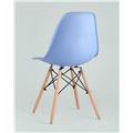 миниатюра Стул Eames DSW голубой, литой полипропилен, стальной каркас, массив бука №5