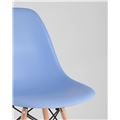 миниатюра Стул Eames DSW голубой, литой полипропилен, стальной каркас, массив бука №9