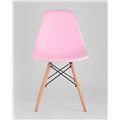 миниатюра Стул Eames DSW розовый, литой полипропилен, стальной каркас, массив бука №2