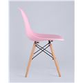 миниатюра Стул Eames DSW розовый, литой полипропилен, стальной каркас, массив бука №3