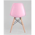 миниатюра Стул Eames DSW розовый, литой полипропилен, стальной каркас, массив бука №5
