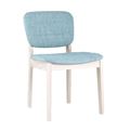 миниатюра Стул FROST голубой обеденный деревянный массив гевеи цвет беленый дуб №1