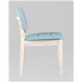 миниатюра Стул FROST голубой обеденный деревянный массив гевеи цвет беленый дуб №4