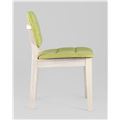 миниатюра Стул FROST салатовый обеденный деревянный массив гевеи цвет беленый дуб №3