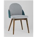 миниатюра Стул HELGA светло-серый/бирюзовый обеденный №2