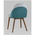 миниатюра Стул HELGA светло-серый/бирюзовый обеденный №6