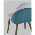 миниатюра Стул HELGA светло-серый/бирюзовый обеденный №7