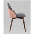 миниатюра Стул HELGA темно-серый/коралловый обеденный №3