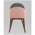 миниатюра Стул HELGA темно-серый/коралловый обеденный №4