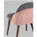миниатюра Стул HELGA темно-серый/коралловый обеденный №6