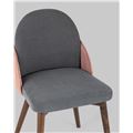 миниатюра Стул HELGA темно-серый/коралловый обеденный №7