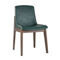 миниатюра Стул LOKI зеленый обеденный обивка экокожа №1
