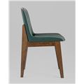 миниатюра Стул LOKI зеленый обеденный обивка экокожа №3
