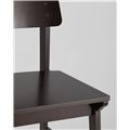 миниатюра Стул ODEN коричневый цвет эспрессо обеденный деревянный массив гевеи со спинкой №8