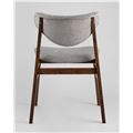 миниатюра Стул RAGNAR обеденный деревянный с мягким серым тканевым сиденьем №6