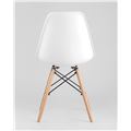 миниатюра Стул SIMPLE DSW белый, литой полипропилен, стальной каркас, натуральный массив бука №4