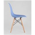 миниатюра Стул SIMPLE DSW голубой, литой полипропилен, стальной каркас, натуральный массив бука №3