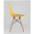 миниатюра Стул SIMPLE DSW желтый, литой полипропилен, стальной каркас, натуральный массив бука №3