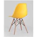 миниатюра Стул SIMPLE DSW желтый, литой полипропилен, стальной каркас, натуральный массив бука №5