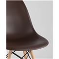 миниатюра Стул SIMPLE DSW коричневый, литой полипропилен, стальной каркас, натуральный массив бука №7
