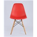 миниатюра Стул SIMPLE DSW красный, литой полипропилен, стальной каркас, натуральный массив бука №8