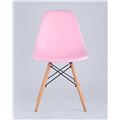 миниатюра Стул SIMPLE DSW розовый, литой полипропилен, стальной каркас, натуральный массив бука №3