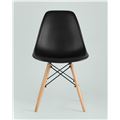 миниатюра Стул SIMPLE DSW черный, литой полипропилен, стальной каркас, натуральный массив бука №8