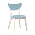 миниатюра Стул SVEN голубой обеденный деревянный массив гевеи цвет беленый дуб №1
