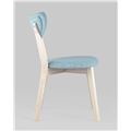 миниатюра Стул SVEN голубой обеденный деревянный массив гевеи цвет беленый дуб №4
