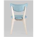 миниатюра Стул SVEN голубой обеденный деревянный массив гевеи цвет беленый дуб №5