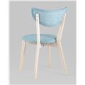 миниатюра Стул SVEN голубой обеденный деревянный массив гевеи цвет беленый дуб №6