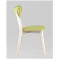миниатюра Стул SVEN салатовый обеденный деревянный массив гевеи цвет беленый дуб №3