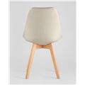 миниатюра Стул TARIQ бежевый обивка износостойкая ткань деревянные ножки №6