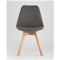 миниатюра Стул TARIQ серый, обивка износостойкая ткань, деревянные ножки №2