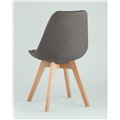 миниатюра Стул TARIQ серый, обивка износостойкая ткань, деревянные ножки №5
