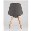 миниатюра Стул TARIQ серый, обивка износостойкая ткань, деревянные ножки №6