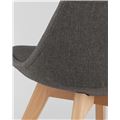 миниатюра Стул TARIQ серый, обивка износостойкая ткань, деревянные ножки №9