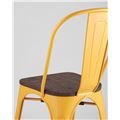 миниатюра Стул Tolix Wood желтый сиденье деревянное №7