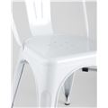 миниатюра Стул Tolix белый глянцевый, экокожа, пластик, металл №9