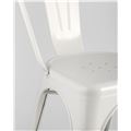 миниатюра Стул Tolix белый матовый, экокожа, пластик, металл №7