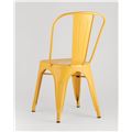 миниатюра Стул Tolix желтый глянцевый, экокожа, пластик, металл №4